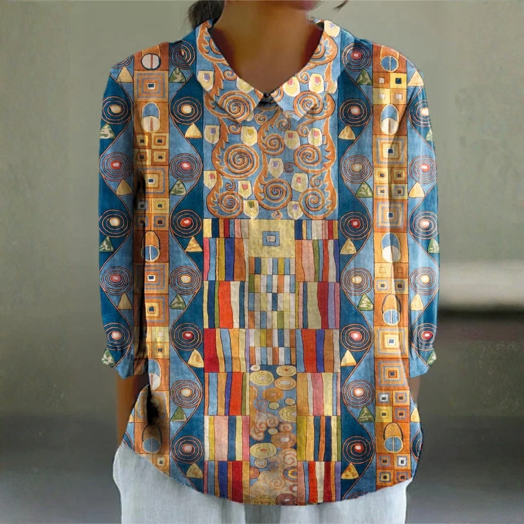 Andrea - artistic mosaic blouse — view 1