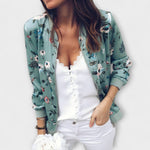 Andreia - elegant floral bomber jacket — view 3