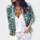 Andreia - elegant floral bomber jacket — view 3