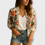 Andreia - elegant floral bomber jacket — view 6