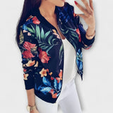 Andreia - elegant floral bomber jacket — view 7