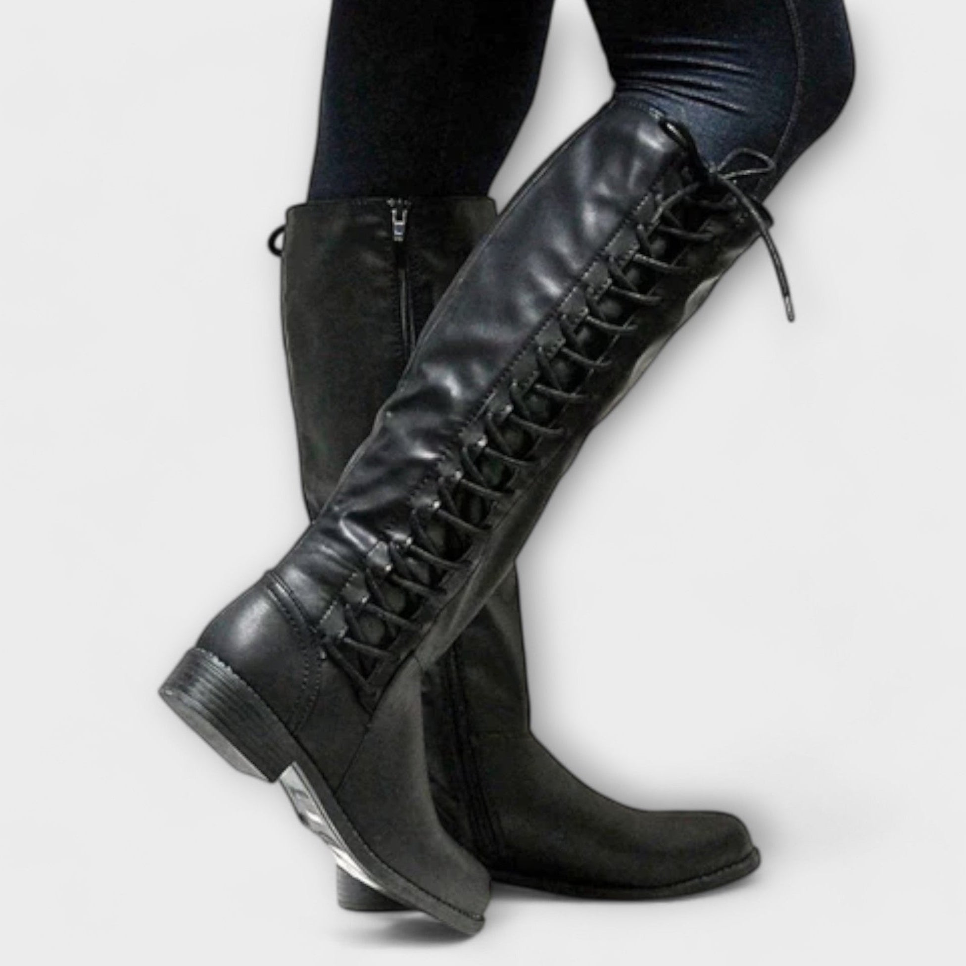 Angela - leather high boots — view 1