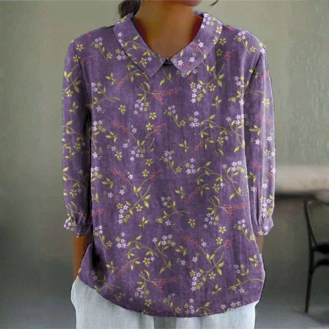 Angela - Lavender Meadow Blouse — view 1