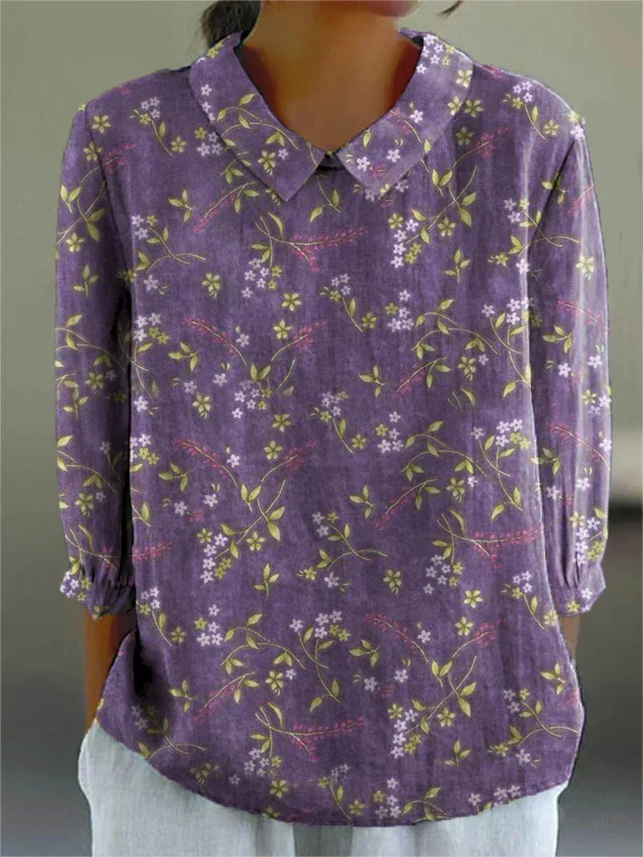 Angela - Lavender Meadow Blouse — view 2