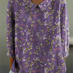 Angela - Lavender Meadow Blouse — view 2