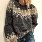 Angela - Retro Knitted Sweater — view 1