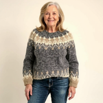 Angela - Retro Knitted Sweater — view 5