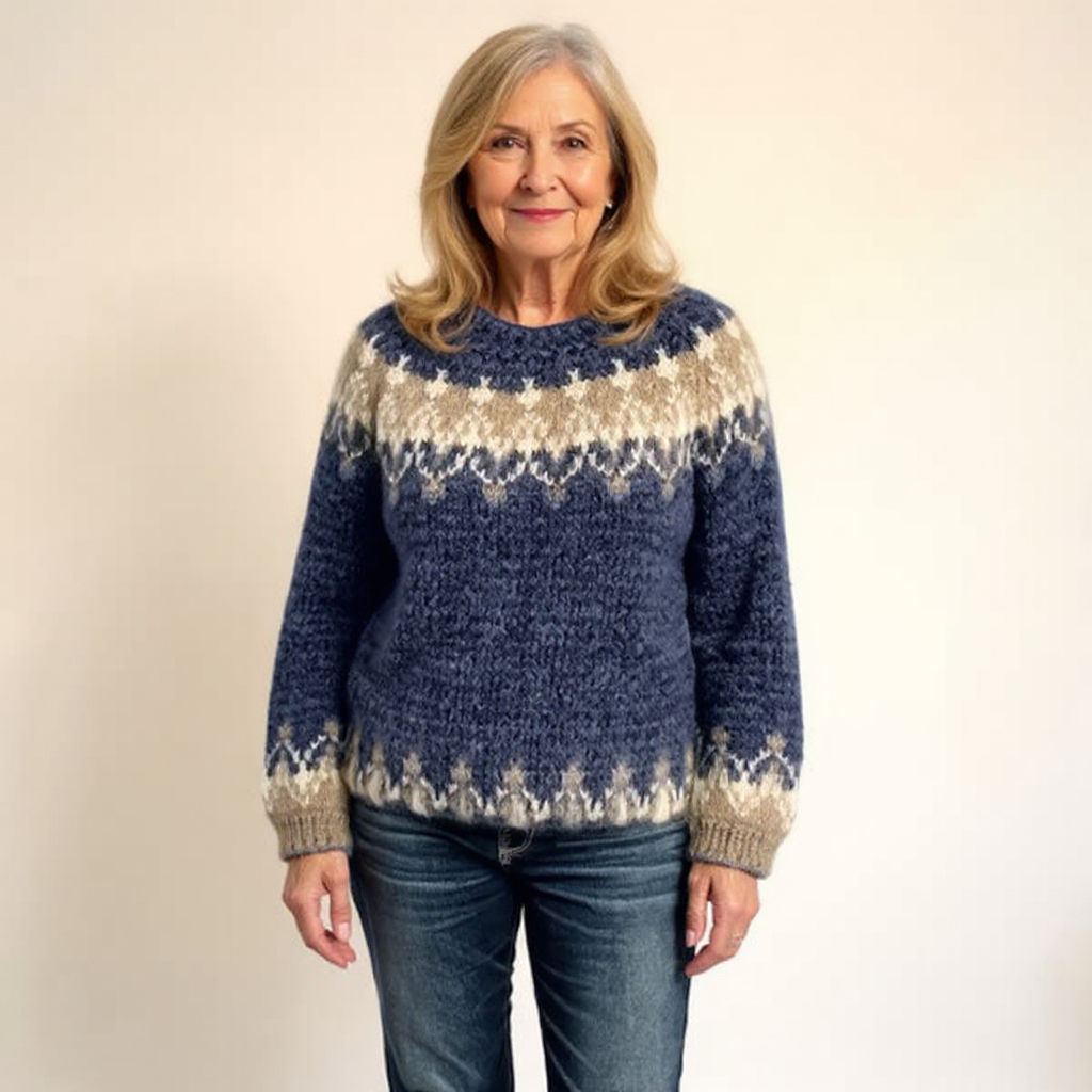 Angela - Retro Knitted Sweater — view 6