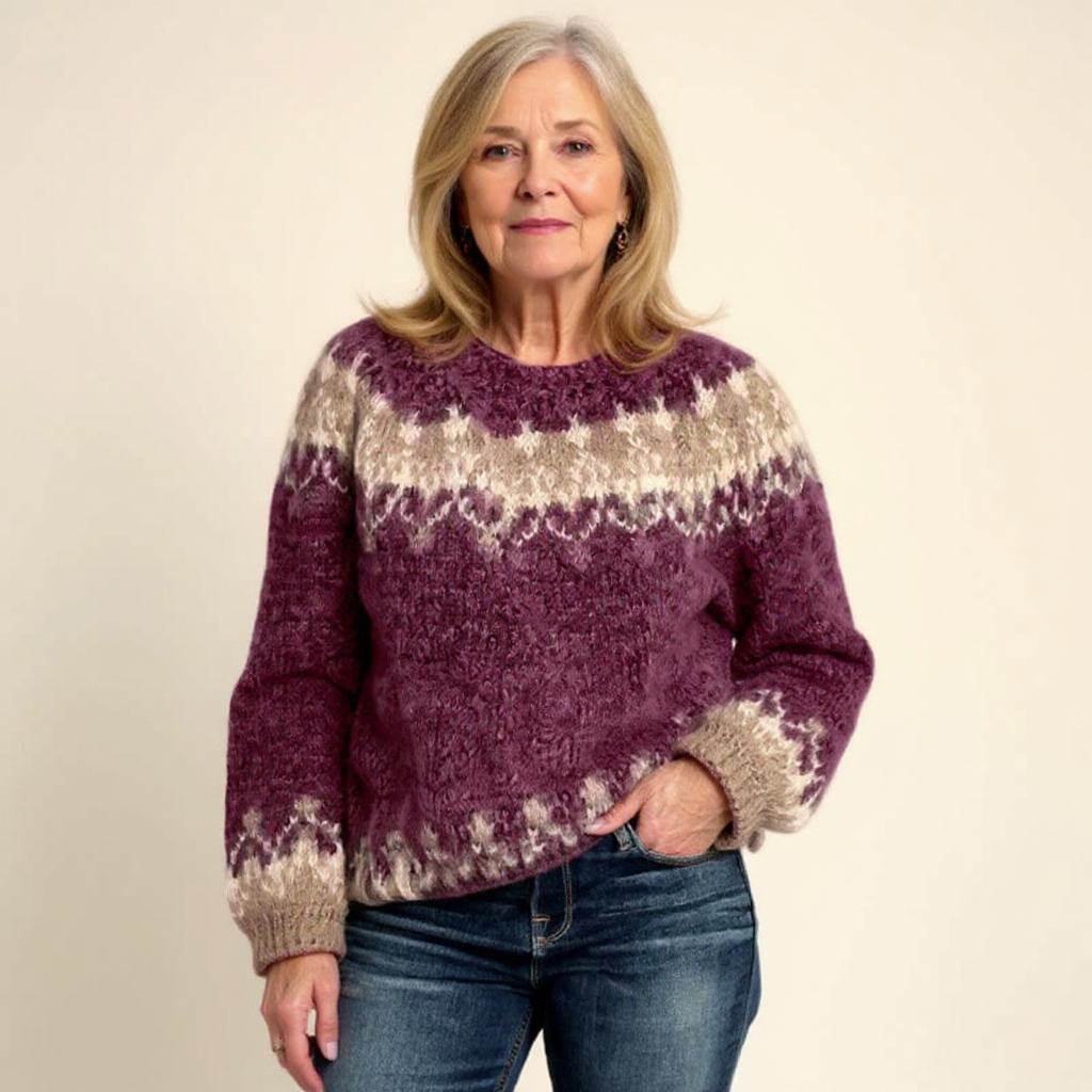 Angela - Retro Knitted Sweater — view 7