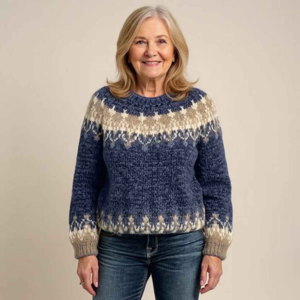 Angela - Retro Knitted Sweater — view 8