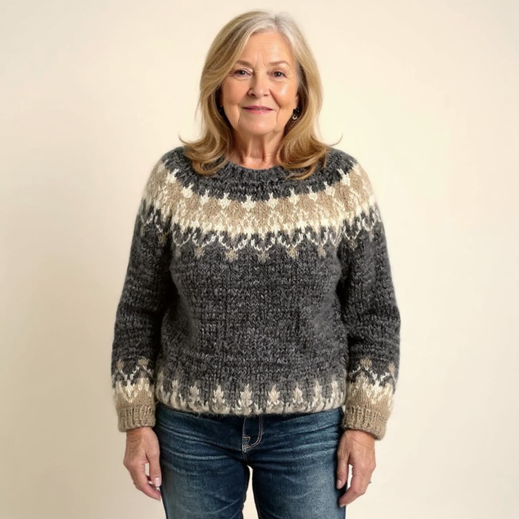 Angela - Retro Knitted Sweater — view 9