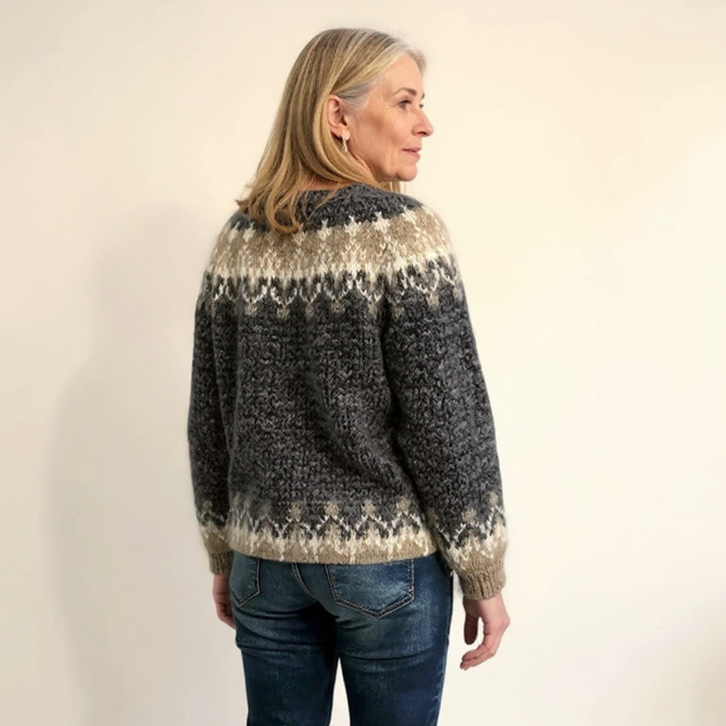 Angela - Retro Knitted Sweater — view 10