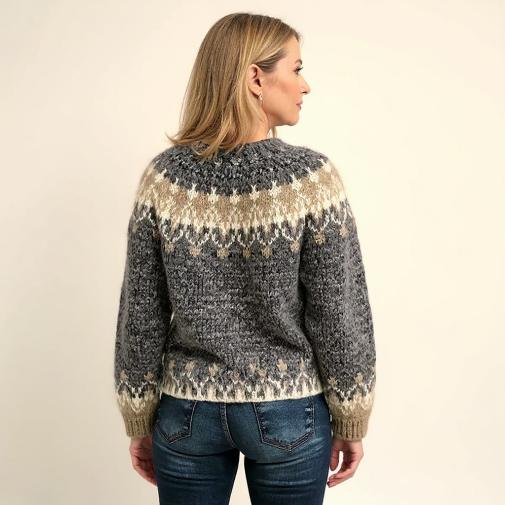 Angela - Retro Knitted Sweater — view 11