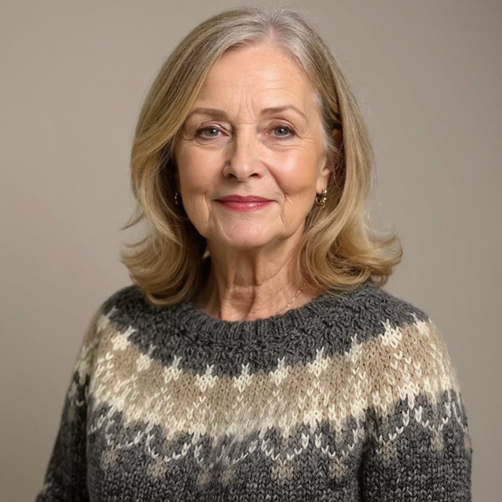 Angela - Retro Knitted Sweater — view 13