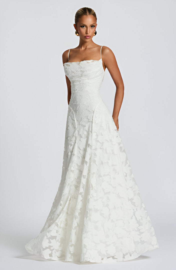 Anna - long dress with lace — view 1