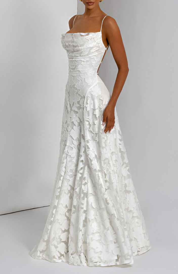 Anna - long dress with lace — view 3