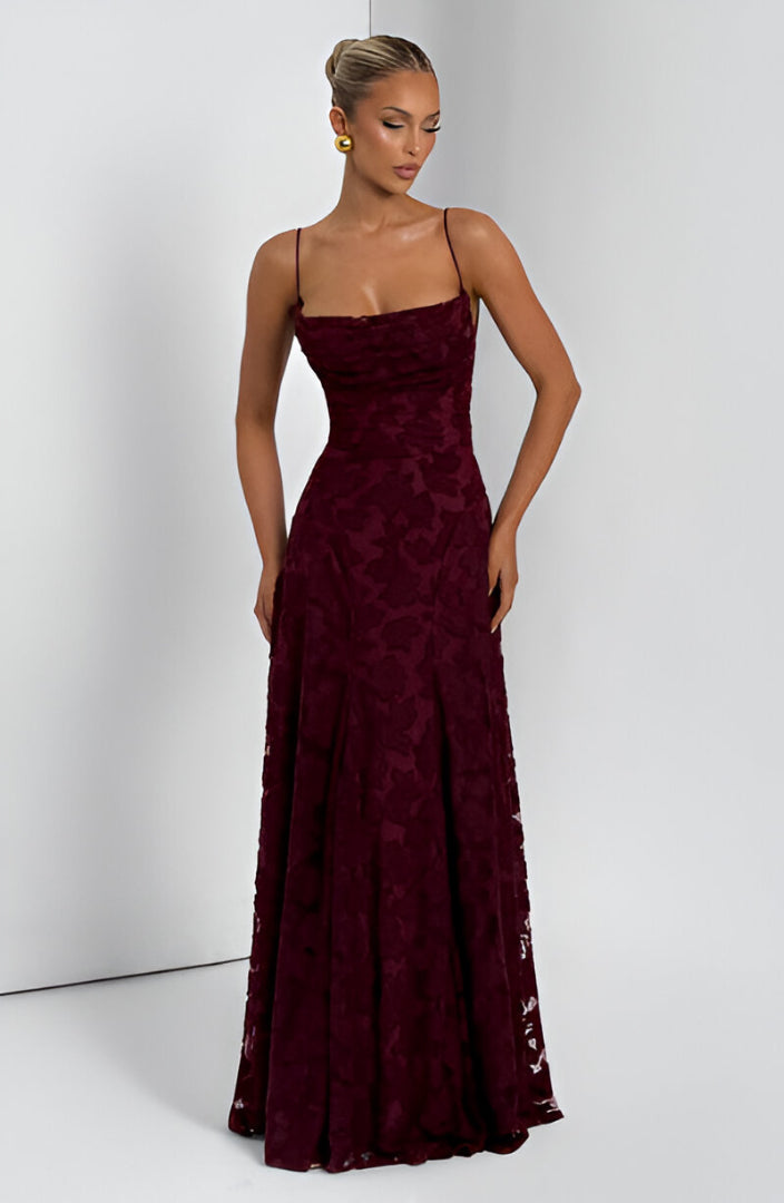 Anna - long dress with lace — view 4