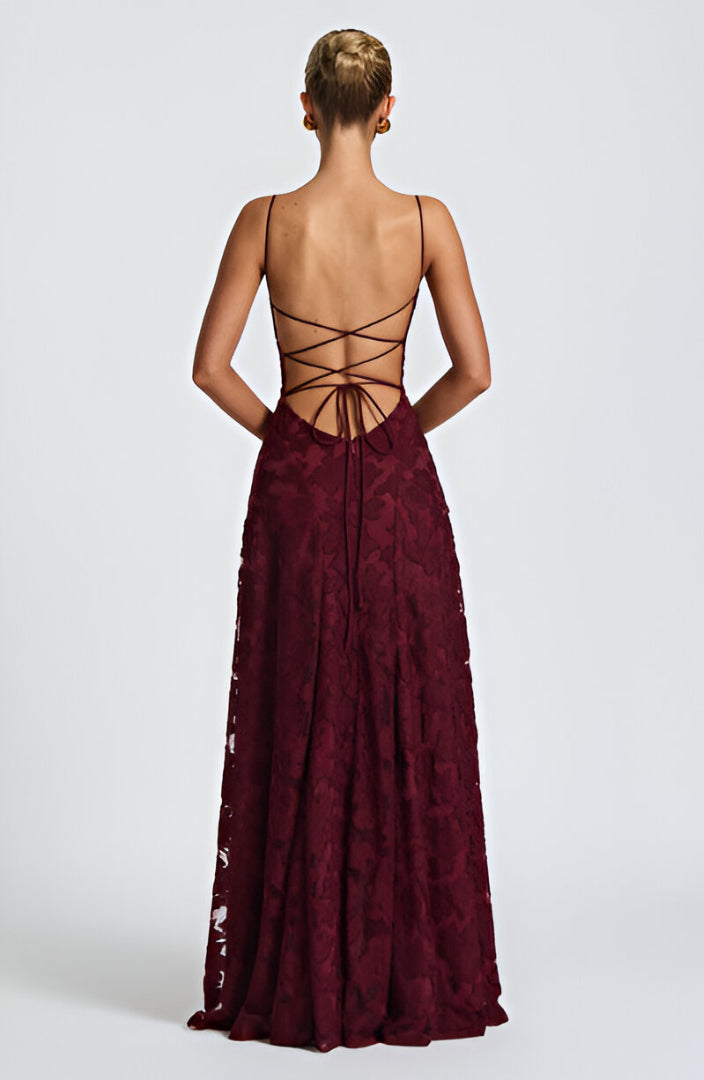 Anna - long dress with lace — view 5