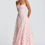 Anna - long dress with lace — view 7