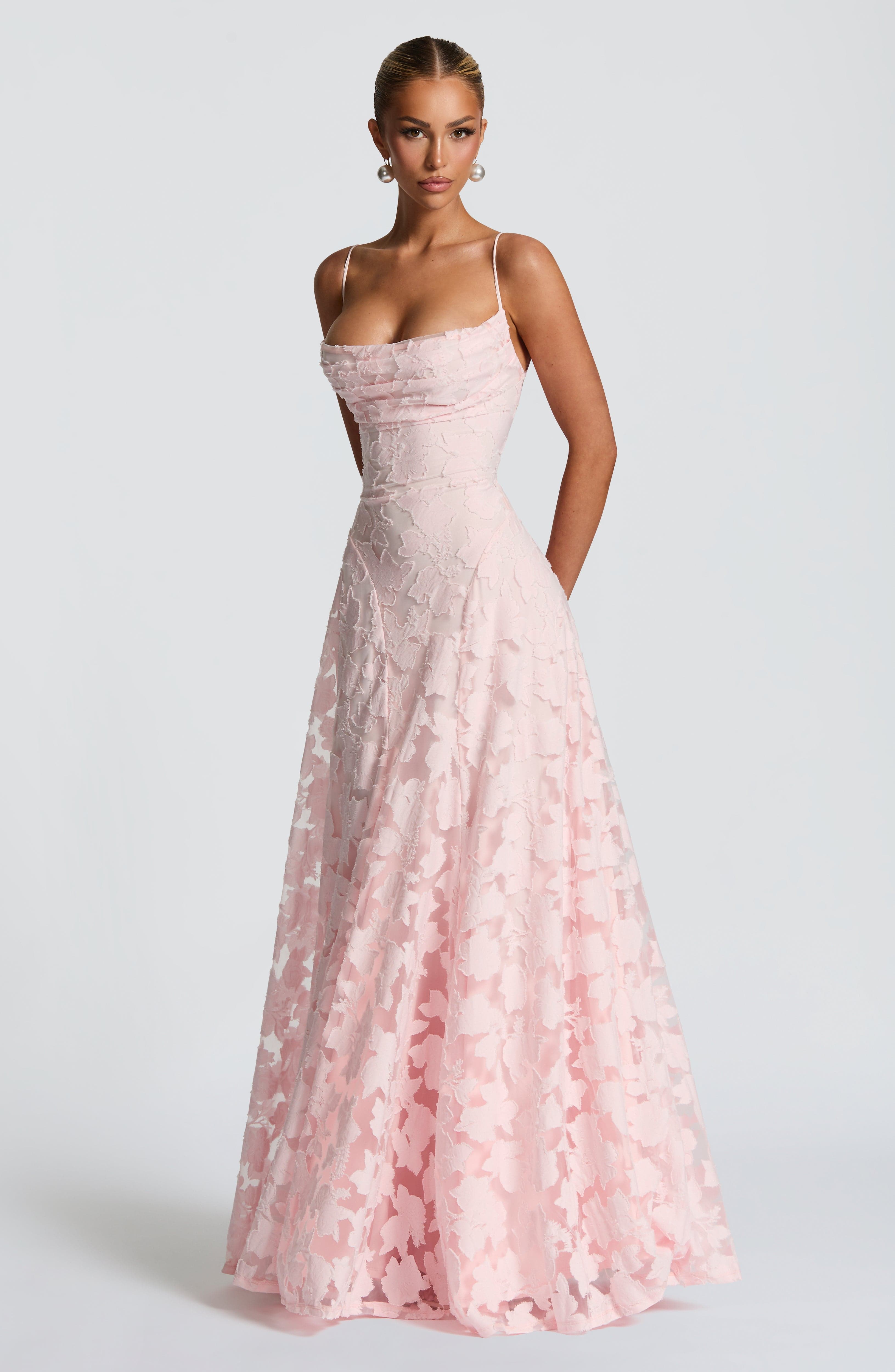 Anna - long dress with lace — view 7