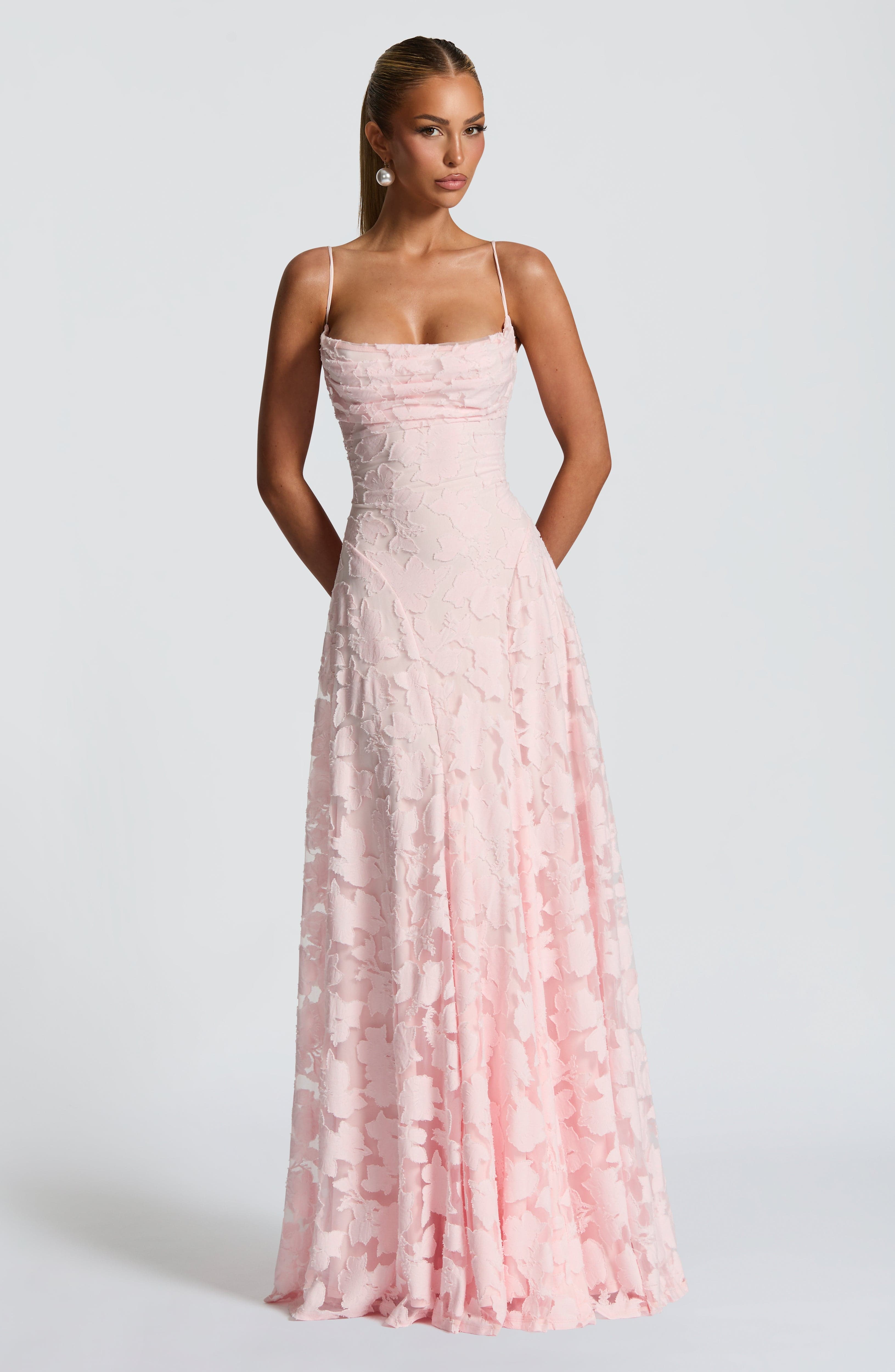 Anna - long dress with lace — view 8