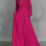 Anna - button front maxi dress with easy fit — view 1