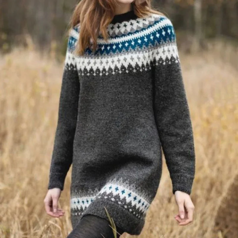April - retro knitted sweater — view 1