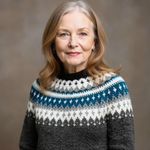 April - retro knitted sweater — view 4