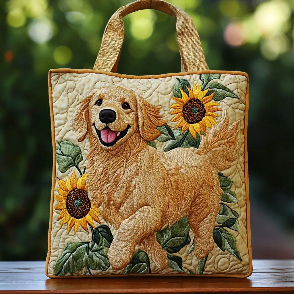 Melody - quilted bag, golden retriever — view 1