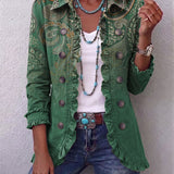 Aria - bohemian paisley ruffle jacket — view 1