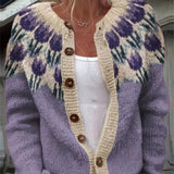 Ashley - Retro Icelandic Cardigan — view 2