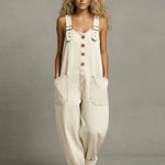 Ashley - stylish denim overalls with pockets — view 4