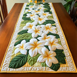 Table runner - Frangipani flowers — view 1