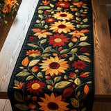 Table runner - Autumn sunflowers — view 2