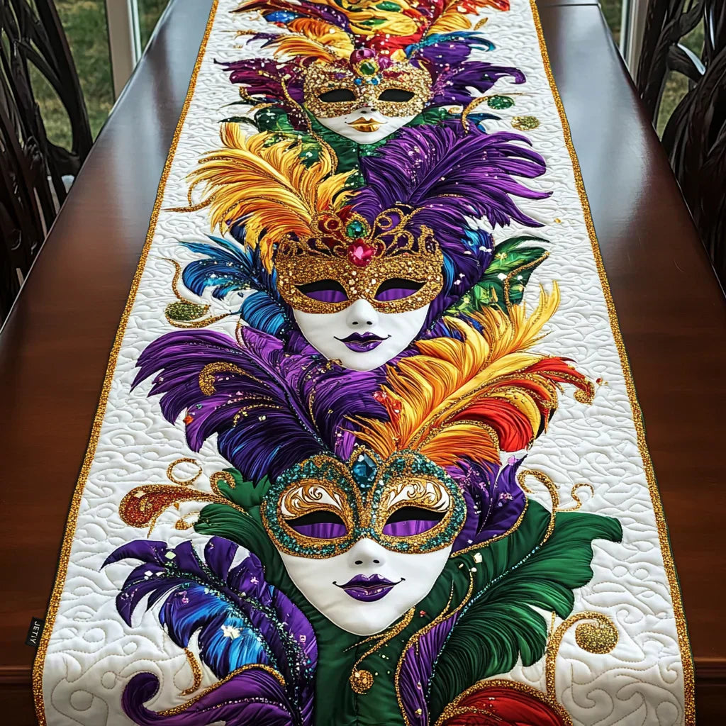 Table Runner - Karnevals Masken — view 1