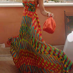 Aubrey - Abstract Print Maxi Dress — view 4