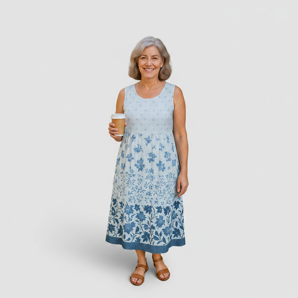 Aubrey - Flowy midi dress — view 1
