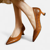 Aubrey - high heeled leather shoes — view 2