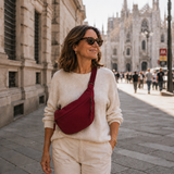 Audrey - burgundy shoulder bag — view 4