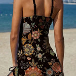 Aurora - floral graphic tankini with tummy control shorts — view 5
