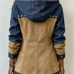 Ava - patchwork hooded jacket — view 2