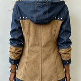 Ava - patchwork hooded jacket — view 2