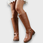 Avery - low heel riding style boots — view 2