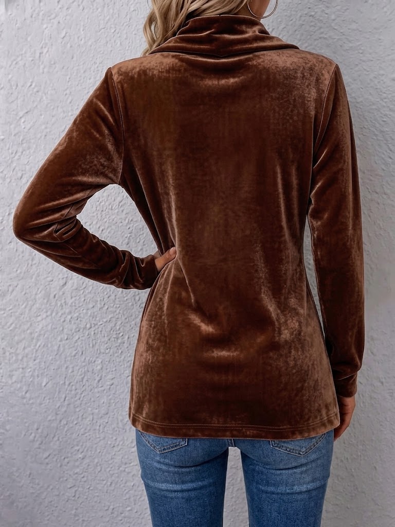 Avery - Retro Lapel Button Accent Long Sleeve Open Front Jacket — view 2