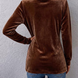 Avery - Retro Lapel Button Accent Long Sleeve Open Front Jacket — view 2