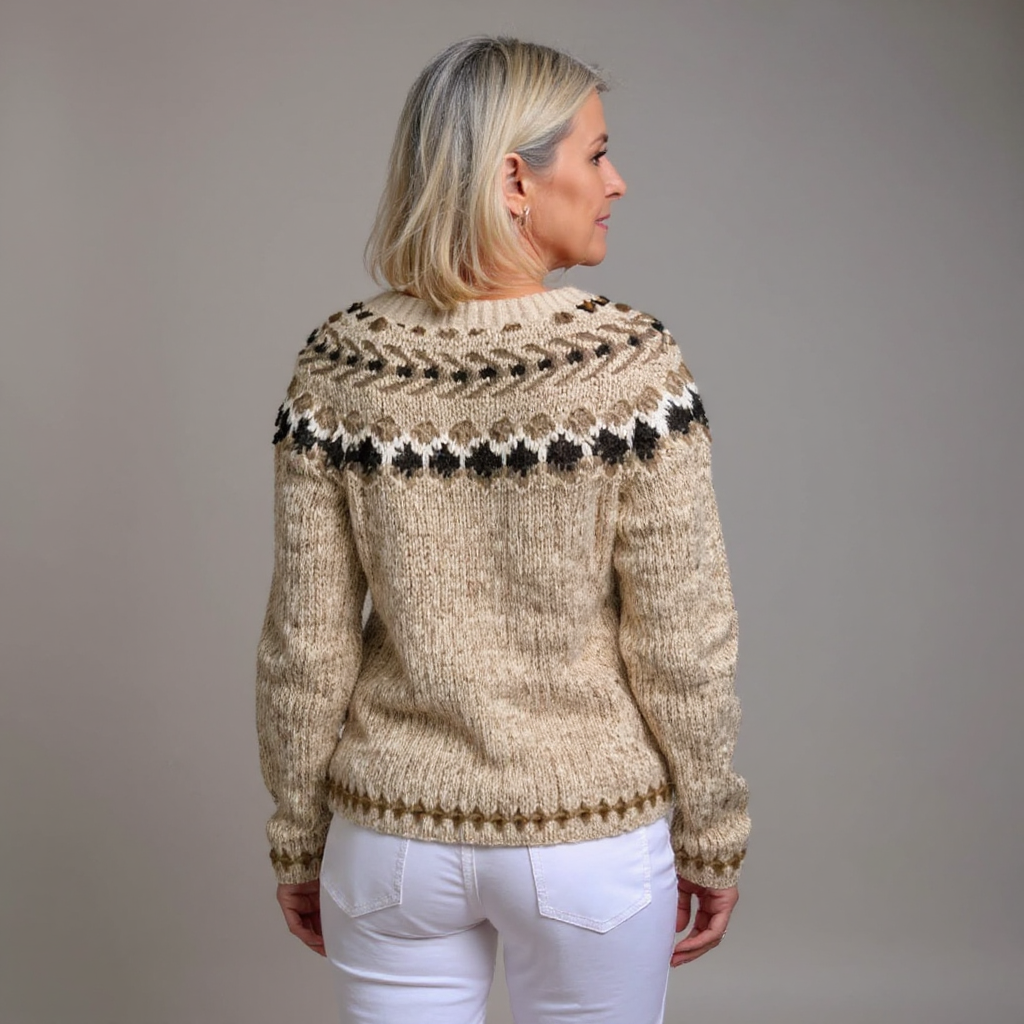 Avery - retro Icelandic cardigan — view 3