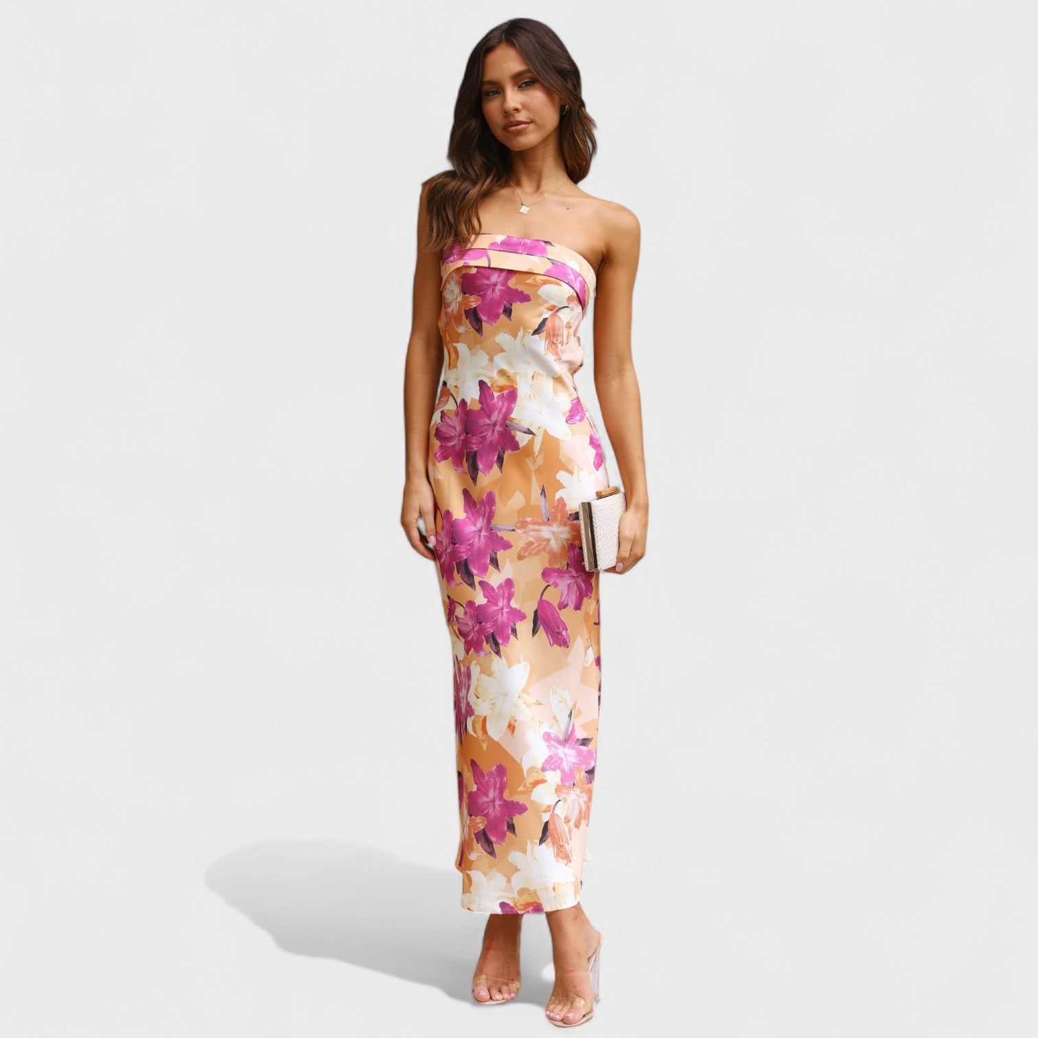 Avery - Sleeveless Satin Dress — view 5