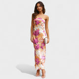 Avery - Sleeveless Satin Dress — view 5