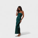 Avery - Sleeveless Satin Dress — view 8