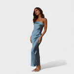 Avery - Sleeveless Satin Dress — view 13